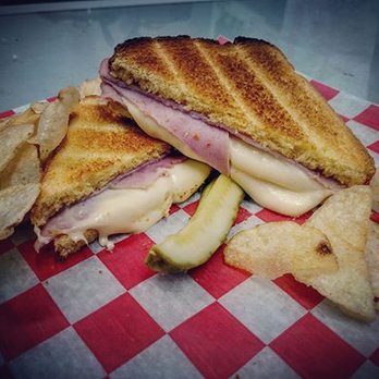 Goodness Flows - Bryan's Café - Hot Ham n Cheese Sandwich Combo w/ Kettle Chips - Coffee & Tea Near Me - Saluda, South Carolina