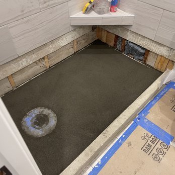 IT Tile and Grout Master - Sloped the pan perfectly with deck mud, no foam better surface - General Contractors Near Me - San Francisco, California IT Tile and Grout Master - Sloped the pan perfectly with deck mud, no foam better surface - General Contractors Near Me - San Francisco, California