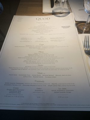 Menu photo 2 Quod Restaurant & Bar Oxford, OXF Menu photo 2 Quod Restaurant & Bar Oxford, OXF