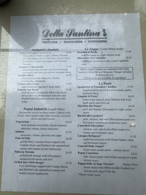 Menu photo 1 Della Santina's Sonoma, CA