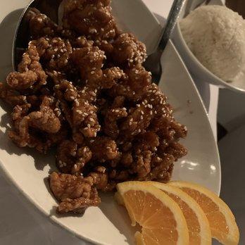 Rangoon Ruby - Sesame chicken with white rice - Asian Fusion Near Me - Palo Alto, California Rangoon Ruby - Sesame chicken with white rice - Asian Fusion Near Me - Palo Alto, California
