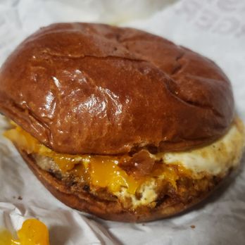 Smashburger - Sausage, egg, & cheese breakfast sandwich. - Burgers Near Me - Schaumburg, Illinois
