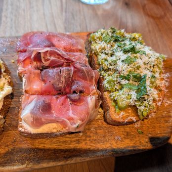 Postino Village District - Prosciutto Di Parma, Fig & Mascarpone and the Chef's Special Asparagus, Peas and Parmesaan - Wine Bars Near Me - Raleigh, North Carolina Postino Village District - Prosciutto Di Parma, Fig & Mascarpone and the Chef's Special Asparagus, Peas and Parmesaan - Wine Bars Near Me - Raleigh, North Carolina