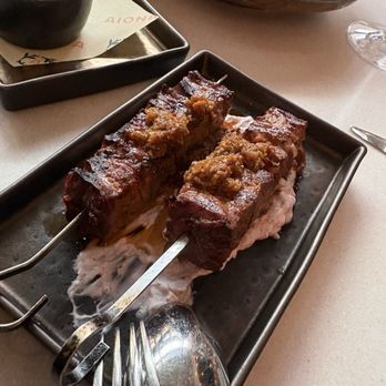 Aiona - Souvlaki (lamb & beef skewered with sumac tzatziki) - Mediterranean Near Me - Sacramento, California