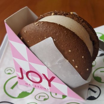 Liberty Burger - Keller Springs - Joy pina colada coconut ice cream macaron. - Burgers Near Me - Dallas, Texas