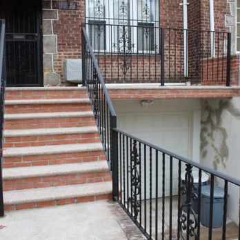 Armijos Iron Works & Mack Iron Work - New railings, and banisters secured via a combination of coring drill for posts or 2-inch lag bolts with appropriate anchors. - Metal Fabricators Near Me - Brooklyn, New York Armijos Iron Works & Mack Iron Work - New railings, and banisters secured via a combination of coring drill for posts or 2-inch lag bolts with appropriate anchors. - Metal Fabricators Near Me - Brooklyn, New York