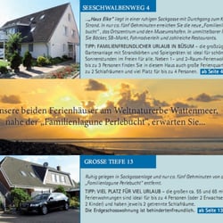 Haus Elke - - Ferienwohnungen und Appartments in Büsum - Haus Elke - Ferienwohnungen und Appartments in Büsum an der Nordsee am Unesco Weltnaturerbe Wattenmeer.