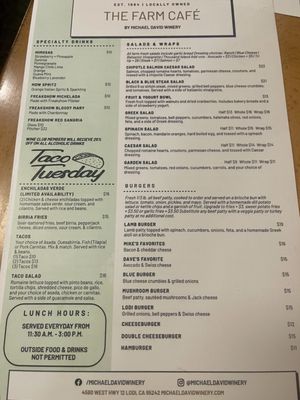Menu photo 3 The Café at Michael David Winery Lodi, CA