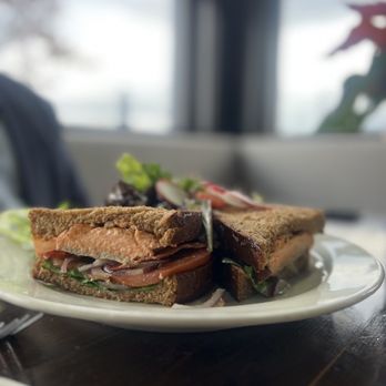 BluWater Bistro - Salmon sandwich - American Near Me - Seattle, Washington BluWater Bistro - Salmon sandwich - American Near Me - Seattle, Washington