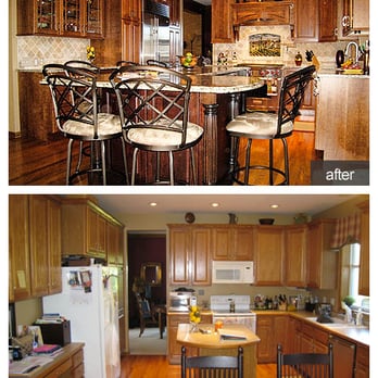 Owner-Built Construction Management Services - Before and after of a kitchen remodel, Chanhassen, MN - General Contractors Near Me
