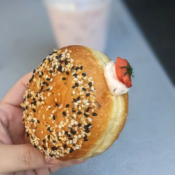 The Flour Box - Everything Smoked Salmon donut - Bakeries Near Me - Seattle, Washington