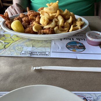 The Fish Dock - Their fries which are amazing - Seafood Near Me - Townsend, Georgia