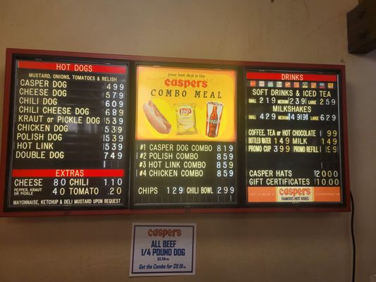Menu photo 1 Caspers Hayward, CA