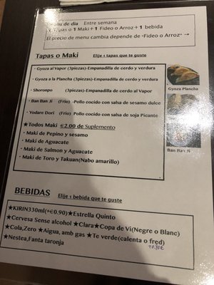 Menu photo 3 Fan Shoronpo Barcelona, B