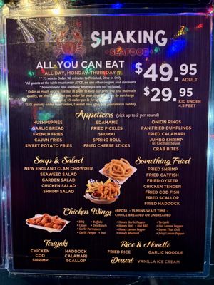 Shaking seafood by null