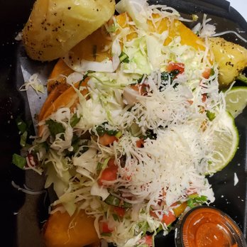 Senor Baja - Potato tacos and a grilled yellow chile. Yes please - Mexican Near Me - Rancho Cucamonga, California Senor Baja - Potato tacos and a grilled yellow chile. Yes please - Mexican Near Me - Rancho Cucamonga, California
