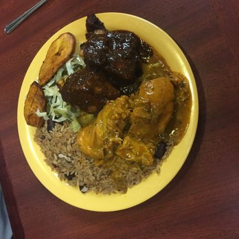 Caribbean Hut - Curry and Jerk Chicken Combo - Caribbean Near Me - Charlotte, North Carolina Caribbean Hut - Curry and Jerk Chicken Combo - Caribbean Near Me - Charlotte, North Carolina
