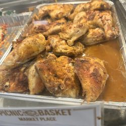 Picnic Basket - Many prepared and hot foods