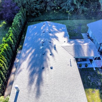 TJ Roofing llc - Drone Shot of Finished Roof - Roofing Near Me - Olympia, Washington TJ Roofing llc - Drone Shot of Finished Roof - Roofing Near Me - Olympia, Washington