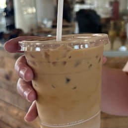Iced coconut latte Iced coconut latte