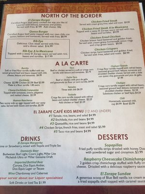 Menu photo 1 El Zarape Cafe Bay City, TX Menu photo 1 El Zarape Cafe Bay City, TX