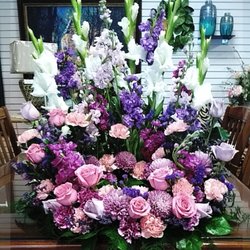 Morrison Floral & Greenhouses - Pink and Purple Celebration of Life Arrangement