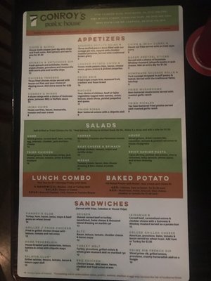 Menu photo 2 Conroy's Public House Leawood, KS