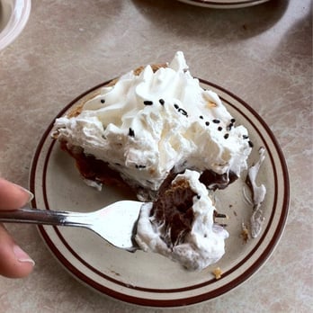 Agawam Diner - Chocolate cream pie. Because sometimes breakfast needs dessert. - Diners Near Me - Rowley, Massachusetts