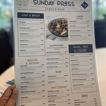 Sunday Press - Menu1 - Breakfast & Brunch Near Me - Houston, Texas Sunday Press - Menu1 - Breakfast & Brunch Near Me - Houston, Texas