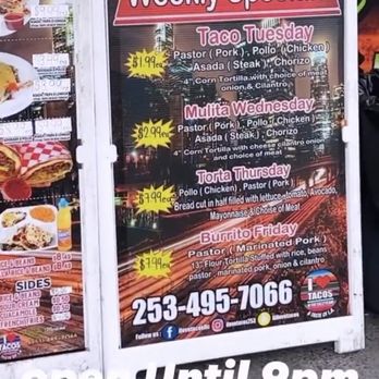 I Love Tacos - Menu - Food Trucks Near Me - Tacoma, Washington