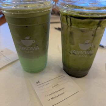 Airoma Cafe - Matcha einspanner and matcha pandan - Bubble Tea Near Me - Las Vegas, Nevada