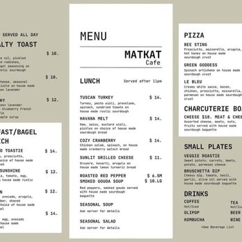 Matkat Cafe - Menu (specifically list Roasted Red Pepper Smoked Gouda Soup as an option to order) - Cafes Near Me - Oakdale, California