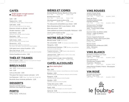 Menu photo 6 Le Foubrac Gatineau, QC Menu photo 6 Le Foubrac Gatineau, QC