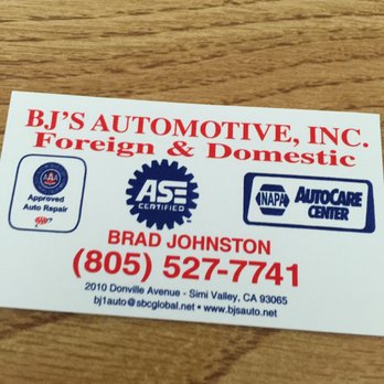 BJ's Automotive - There bz card - Auto Repair Near Me - Simi Valley, California BJ's Automotive - There bz card - Auto Repair Near Me - Simi Valley, California