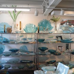 Annieglass - Ultramarine, Shell and Rock collections.