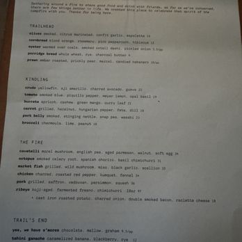 Campfire - Menu 6/2/26 - New American Near Me - Carlsbad, California Campfire - Menu 6/2/26 - New American Near Me - Carlsbad, California