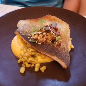 NextDoor Restaurant - Trout with spaetzle - Canadian (New) Near Me - Markham, Ontario NextDoor Restaurant - Trout with spaetzle - Canadian (New) Near Me - Markham, Ontario