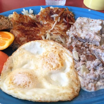 Geraldine's Counter - Chicken fried steak and eggs. Pork gravy was awesome - American Near Me - Seattle, Washington Geraldine's Counter - Chicken fried steak and eggs. Pork gravy was awesome - American Near Me - Seattle, Washington