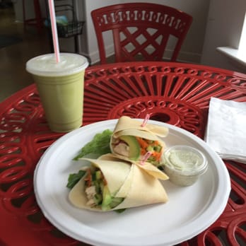 Kindbelly Cafe - The Buffalo soldier and a Tai smoothie add chicken to the wrap and maca to the smoothie = $21.00. Very pricey id say. - Juice Bars & Smoothies Near Me - Myrtle Beach, South Carolina Kindbelly Cafe - The Buffalo soldier and a Tai smoothie add chicken to the wrap and maca to the smoothie = $21.00. Very pricey id say. - Juice Bars & Smoothies Near Me - Myrtle Beach, South Carolina