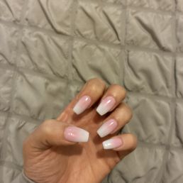 Pink and white ombré :)