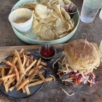 Riverhouse Houston - Burger, fries and co-worker's turkey sandwich! - Golf Near Me - Houston, Texas Riverhouse Houston - Burger, fries and co-worker's turkey sandwich! - Golf Near Me - Houston, Texas