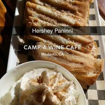 Camp 4  - Hershey Paninni with wipped cream dip - Wine Bars Near Me - Modesto, California