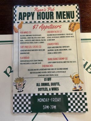 Menu photo 8 Ryan's Pub Philadelphia, PA