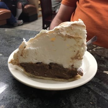 Blue Bonnet Cafe - The chocolate meringue pie - to die for! - Desserts Near Me - Marble Falls, Texas Blue Bonnet Cafe - The chocolate meringue pie - to die for! - Desserts Near Me - Marble Falls, Texas