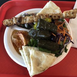 Mediterranean plate with chicken
