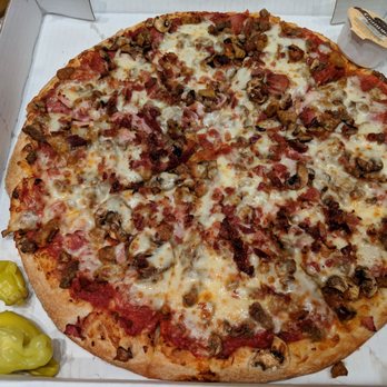 Mozzarelli's Pizza - All Meat added mushrooms - Pizza Near Me - Fort Wayne, Indiana Mozzarelli's Pizza - All Meat added mushrooms - Pizza Near Me - Fort Wayne, Indiana