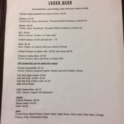 Menu photo 1 The Lunch Box Elkins, WV