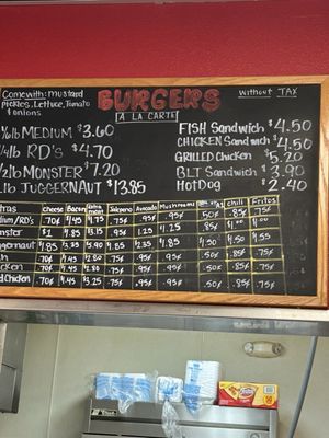 Menu photo 1 RD's Burgers Cibolo, TX