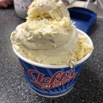 Toft Dairy & Ice Cream Parlor - Lemon Blueberry Cheesecake & Blueberry Waffle Cone - Ice Cream & Frozen Yogurt Near Me - Sandusky, Ohio