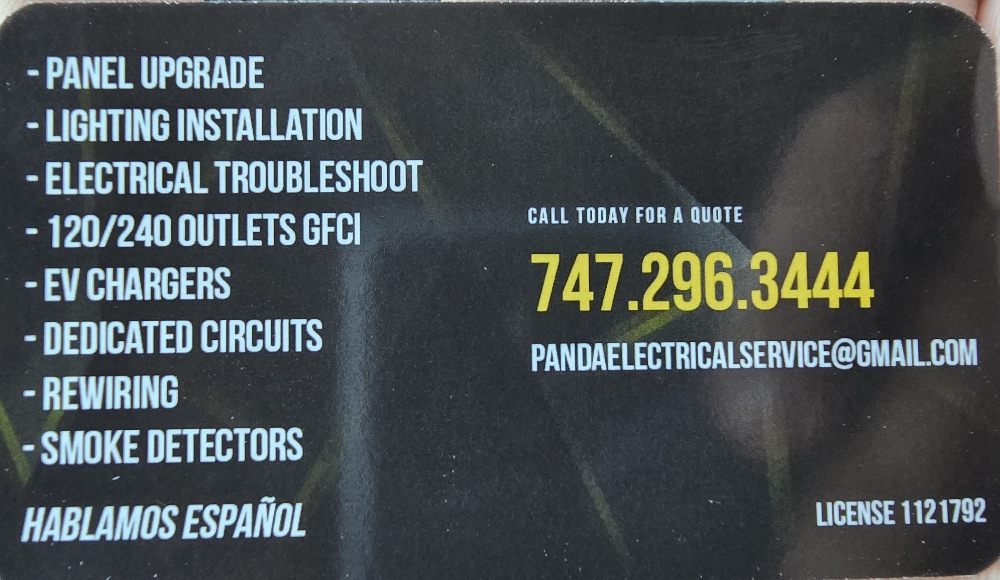 Slide of Panda Electrical Service
